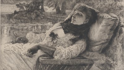 Letni wieczór, 1881 r. autorstwa James Tissot