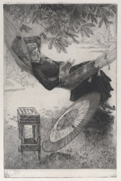 Hamak, 1880. autorstwa James Tissot