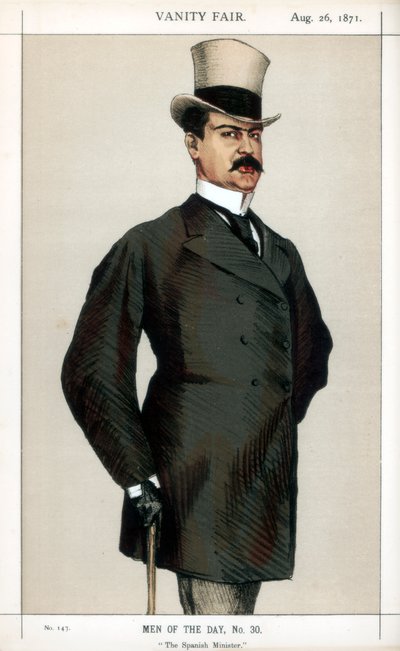 Hiszpański minister, 1871. autorstwa James Jacques Joseph Tissot