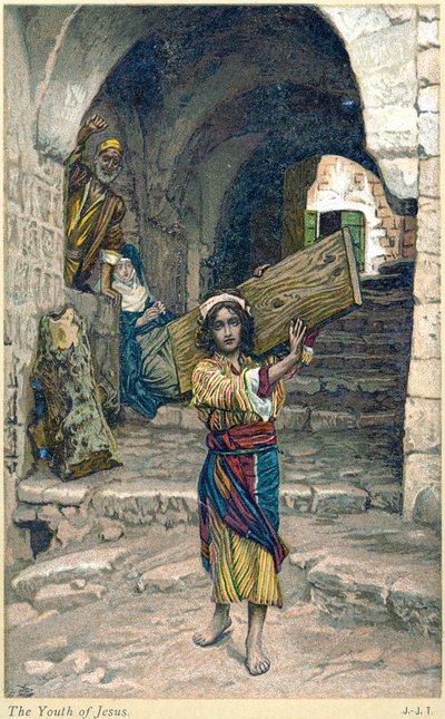 „Młodość Jezusa”, ok. 1897 r. autorstwa James Tissot