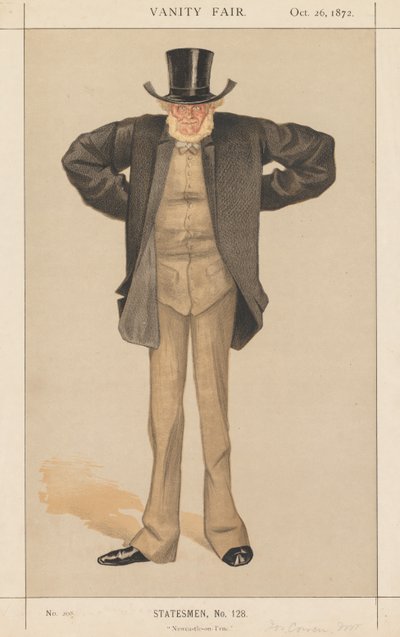 Vanity Fair: Statesman, nr 128 „Newcastle-on-Tyne” autorstwa James Tissot