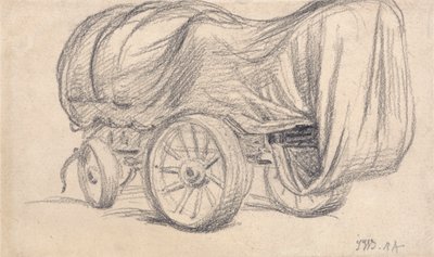Wagon drogowy z szerokimi kołami autorstwa James Ward