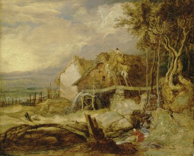 Overshot Mill, c.1802-07 (olej na panelu) autorstwa James Ward