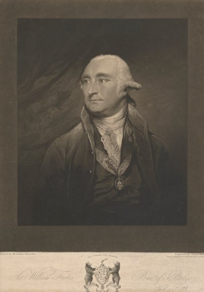 Sir William Forbes, 6. baronet z Monymusk i Pitsligo autorstwa James Ward