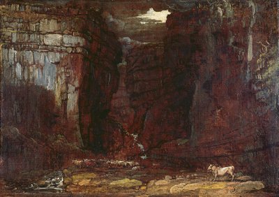 Studium do „Gordale Scar”, ok. 1811-13 (olej na płótnie) autorstwa James Ward