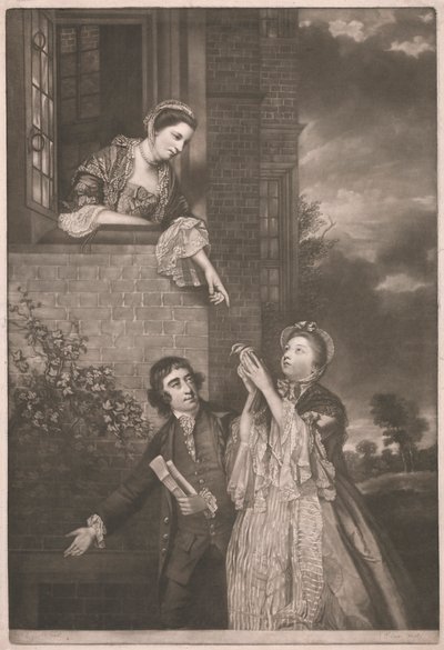 Charles James Fox z Lady Sarah Lenox i Lady Susan Strangways autorstwa James Watson