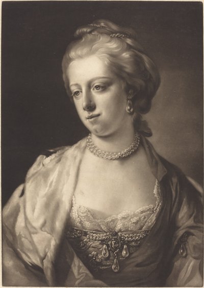 Księżniczka Caroline Matylda, królowa Danii autorstwa James Watson after Francis Cotes