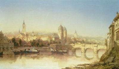 Widok na Heidelberg, 1873 autorstwa James Webb