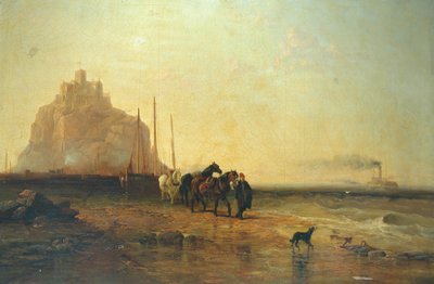Wieczór poza St Michaels Mount, 1855 autorstwa James Webb