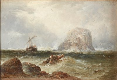 Off the Bass Rock (olej na płótnie) autorstwa James Webb