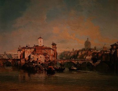 Widok na Tyber autorstwa James Webb