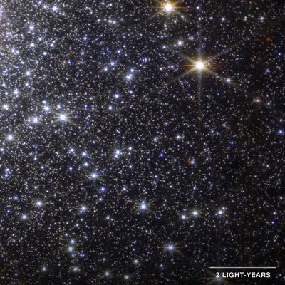 Gromada Kulista M92 (szczegóły kamery NIRCam) autorstwa James Webb Space Telescope (NASA)