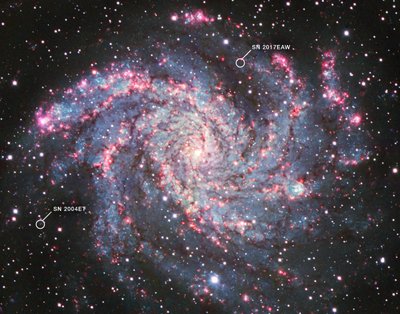 NGC 6946 (Krajowe Obserwatorium Kitt Peak) autorstwa James Webb Space Telescope (NASA)