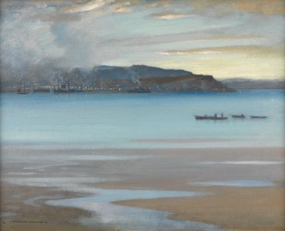 Rhu Bay (olej na płótnie) autorstwa James Whitelaw Hamilton