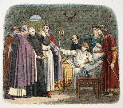 Anzelm został arcybiskupem Canterbury przez Wilhelma II, 1093 1864 autorstwa James William Edmund Doyle