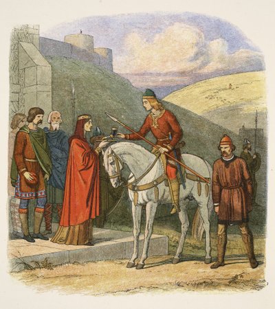 Edward zamordowany w Corfe, 18 marca 978, od A Chronicle of England BC 55 do AD 1485, wyd. Londyn, 1863 r. autorstwa James William Edmund Doyle