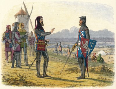 Edward odmawia pomocy swojemu synowi w Crecy, 1346 1864 autorstwa James William Edmund Doyle