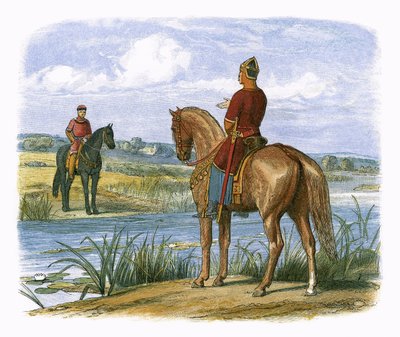 Henryk i Stephen naradzają się nad Tamizą autorstwa James William Edmund Doyle