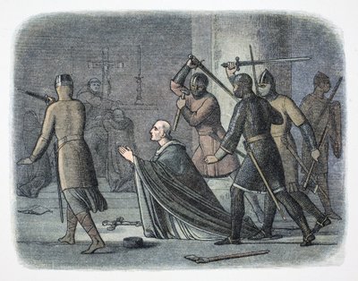 Morderstwo Thomasa Becketa, Katedra Canterbury, Kent, 1170 1864. autorstwa James William Edmund Doyle