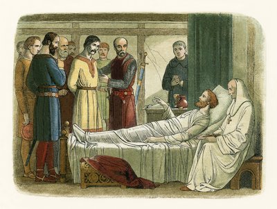 Richard wybacza łucznikowi, który go zastrzelił… autorstwa James William Edmund Doyle