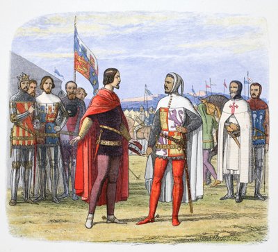Czarny Książę wymusza amnestię od Pedro Okrutnego, Hiszpania, 1367 1864 autorstwa James William Edmund Doyle