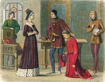 Hrabia Warwick poddaje się królowej Małgorzaty, 1470 1864 autorstwa James William Edmund Doyle