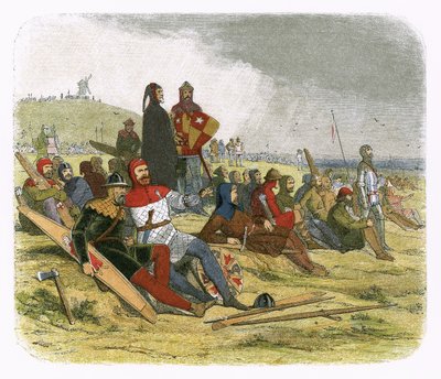 Anglicy czekają na Francuzów w Crecy autorstwa James William Edmund Doyle