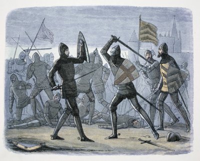 Oblężenie Calais, Francja, 1346-1347 1864 autorstwa James William Edmund Doyle