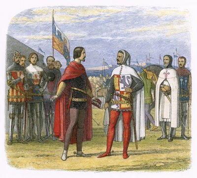 Książę wymusza amnestię od Pedro Okrutnego autorstwa James William Edmund Doyle