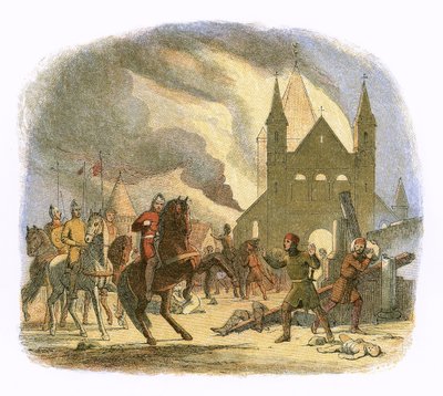 William I doznał śmiertelnego zranienia w Mantes autorstwa James William Edmund Doyle