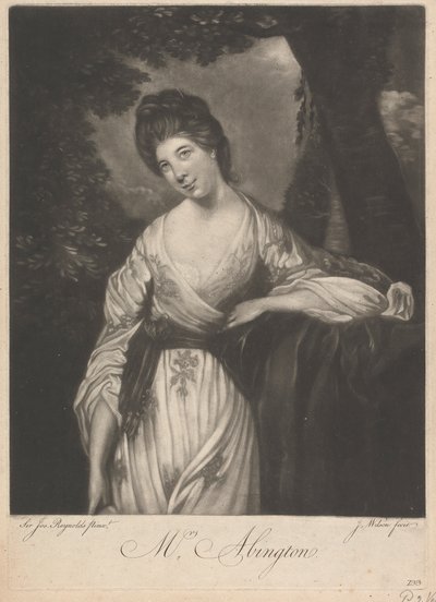 Pani Frances Abington (z domu Barton) autorstwa James Wilson