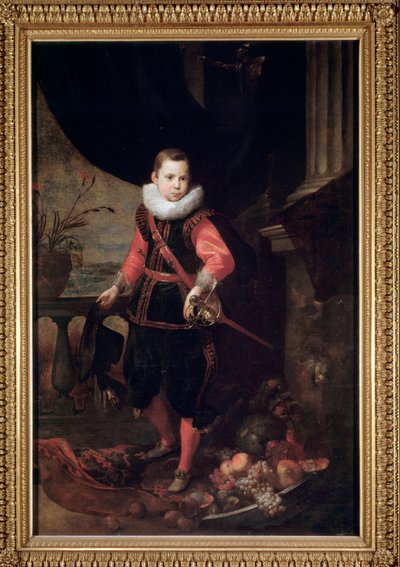 Portret młodego mężczyzny z mieczem (olej na płótnie) autorstwa Jan Roos