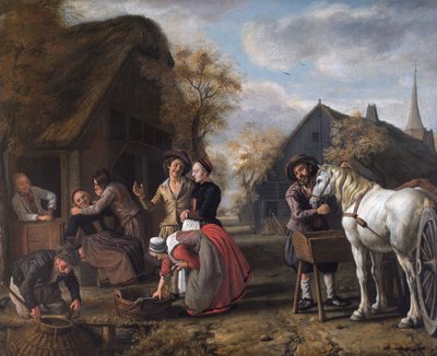 Scena wiejska autorstwa Jan (1620 76) Victors