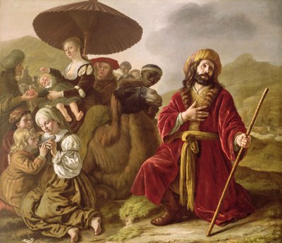 Jakub szukający przebaczenia Ezawa autorstwa Jan (1620 76) Victors