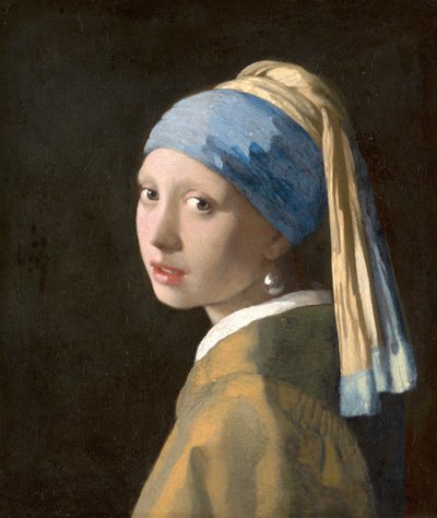 Dziewczyna z perłą, ok. 1665-6 (olej na płótnie) autorstwa Johannes Vermeer