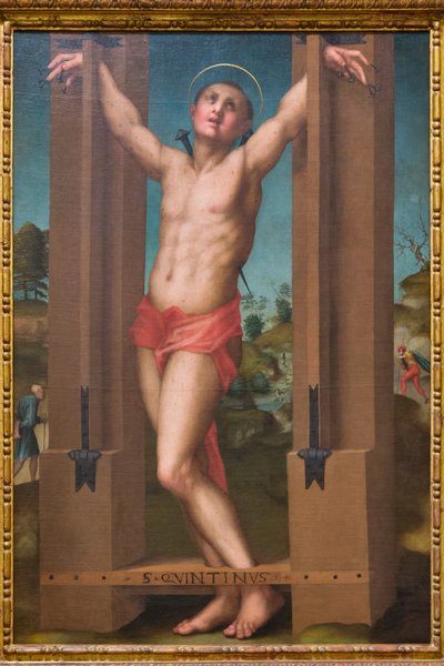 St. Quentin autorstwa Jan (1632-75) Vermeer