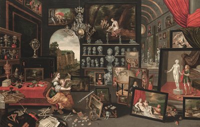 Alegoria wzroku (olej na płótnie) autorstwa Jan (follower of) Brueghel