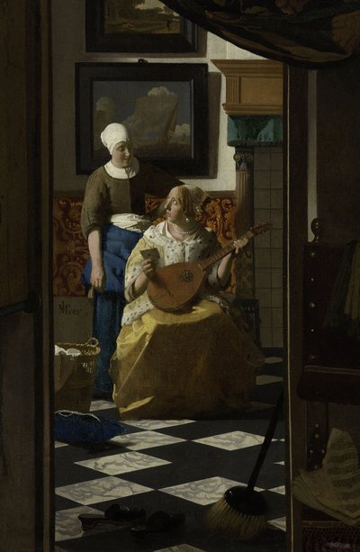List miłosny, ok. 1669-70 autorstwa Jan Vermeer van Delft