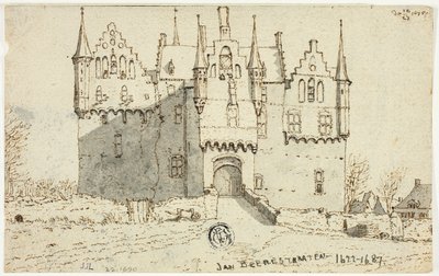 Zamek Gemear autorstwa Jan Abrahamsz. Beerstraaten