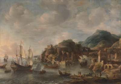 Holenderskie statki w porcie zagranicznym autorstwa Jan Abrahamsz. Beerstraten
