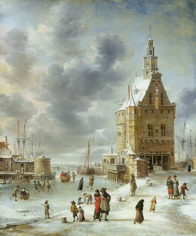 Brama miejska w Hoorn autorstwa Jan Abrahamsz. Beerstraten