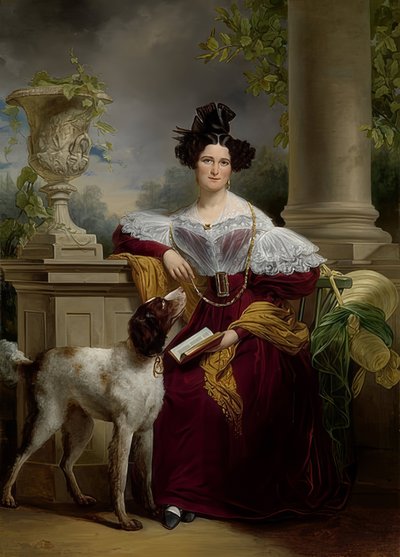 Portret Alidy Christiny Assink. 1833 autorstwa Jan Adam Janszoon Kruseman