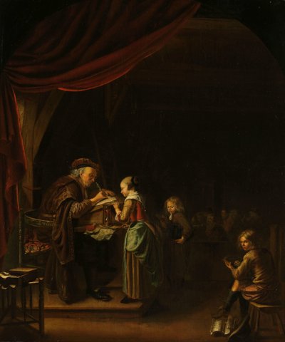 Nauczyciel autorstwa Jan Adriaensz. van Staveren (copy after)