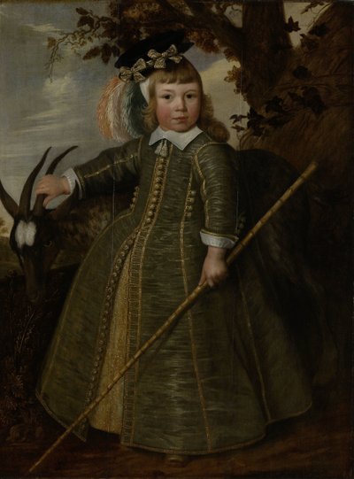 Portret chłopca z koziołkiem autorstwa Jan Albertsz. Rotius