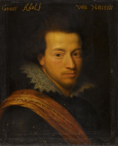 Portret Adolfa, ok. 1609-1633 (olej na płycie) autorstwa Jan Anthonisz. van Ravesteyn