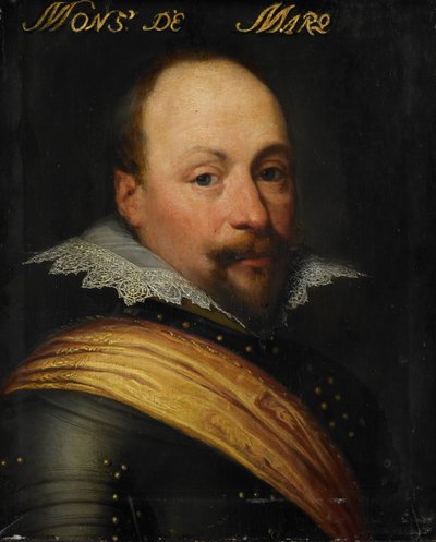 Portret Daniela de Hertaing, ok. 1612-1633 (olej na płycie) autorstwa Jan Anthonisz. van Ravesteyn
