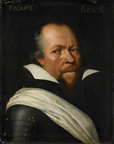 Portret Sir Williama Broga, ok. 1609-1733 (olej na panelu) autorstwa Jan Anthonisz. van Ravesteyn
