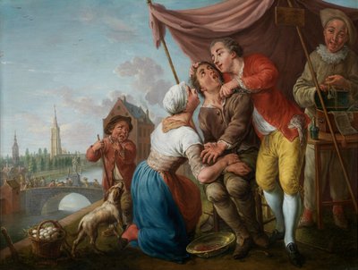 Dentysta „Bellavita” (olej na płótnie) autorstwa Jan-Anton Garemyn