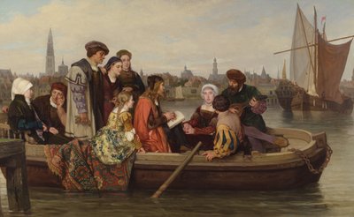 Albrecht Durer z wizytą w Antwerpii w 1520, 1873 r. autorstwa Jan Antoon Neuhuys