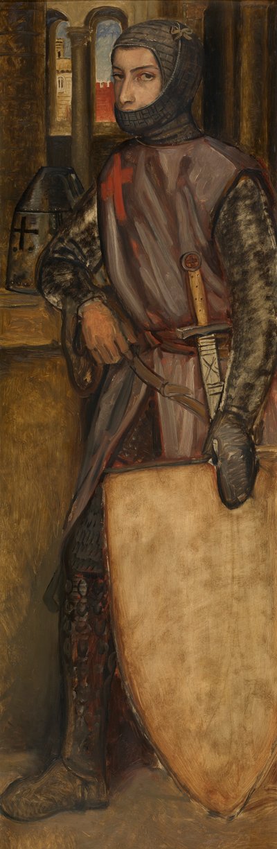 Gotfryd z bulionu (olej na desce) autorstwa Jan August Hendrik Baron Leys